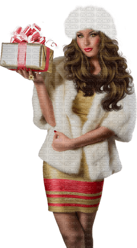 Woman. Package. Gift. Leila - kostenlos png