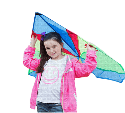 Kaz_Creations Child Girl With Kite - Free PNG