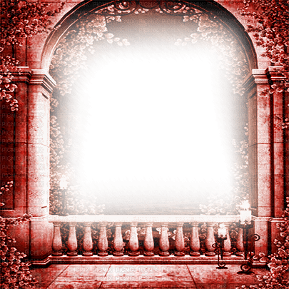 soave frame terrace vintage gothic red - 免费PNG