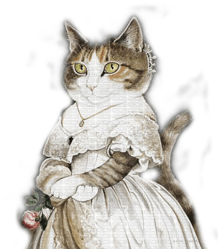 cat queen vintage reine de chat - png grátis