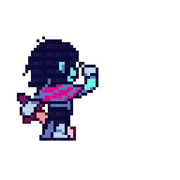 kris deltarune hearts very cool - Free animated GIF