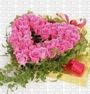 Heart in flowers - gratis png