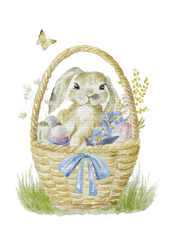 kikkapink easter bunny spring vintage - Free PNG