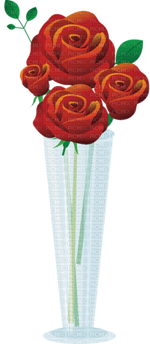 roses/glass - gratis png