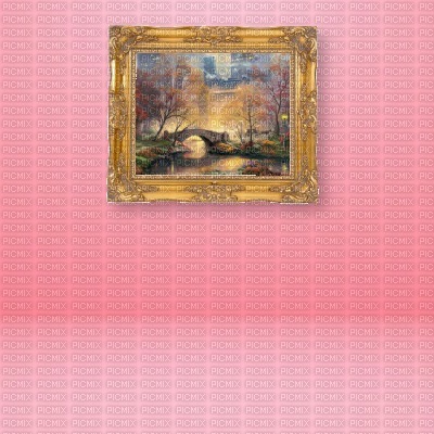 Pink Room with Picture - PNG gratuit