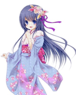 anime kimono - nemokama png