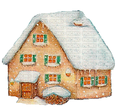 winter house - Бесплатни анимирани ГИФ