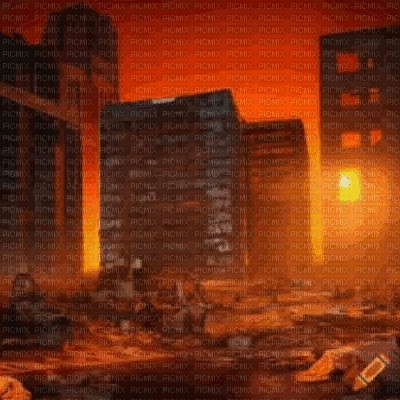 Dilapidated City - Бесплатный анимированный гифка
