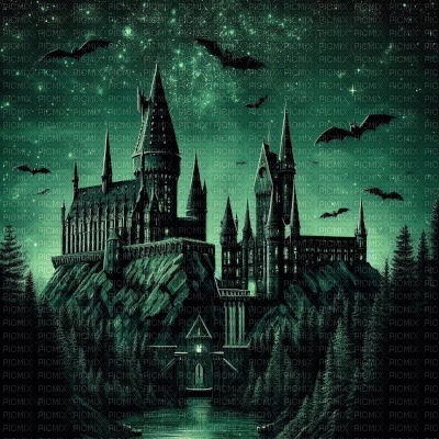 Hogwarts and Bats - Free PNG
