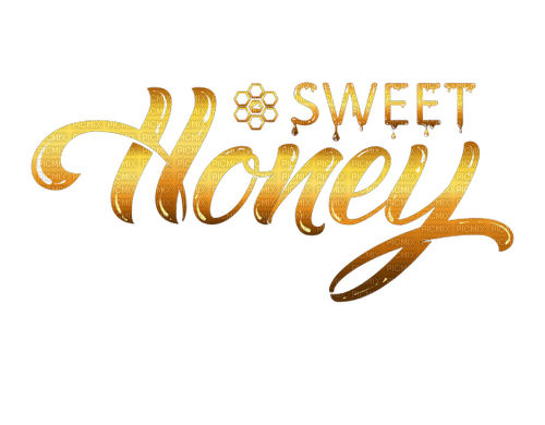 Sweet Honey Text - Bogusia - δωρεάν png