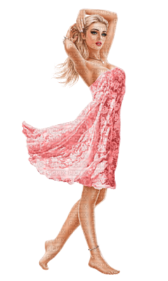 kvinna-donna-rosa-minou52 - kostenlos png
