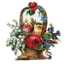 panier fleurs - δωρεάν png