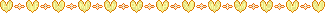 yellow heart divider - GIF animado gratis
