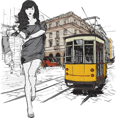 street car, tram, trolly bp - PNG gratuit