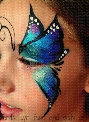 maquillage papillon - kostenlos png