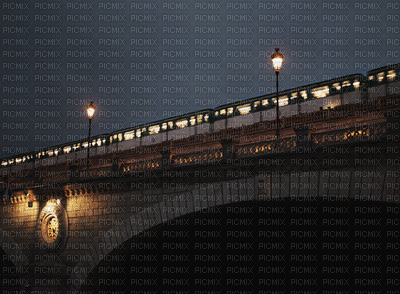 Paysage.Nuit.Train.Victoriabea - Бесплатный анимированный гифка