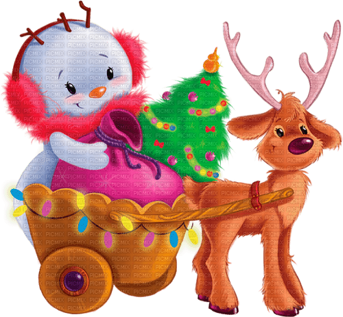 christmas snowman by nataliplus - Free PNG