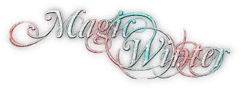 soave text magic winter pink teal - Free PNG