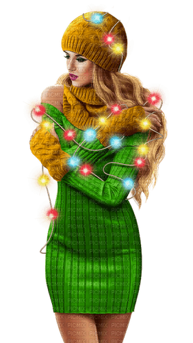 christmas woman by nataliplus - 免费PNG