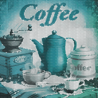 soave background animated vintage coffee text - 無料のアニメーション GIF