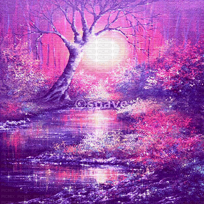 soave background animated fantasy purple pink - GIF เคลื่อนไหวฟรี