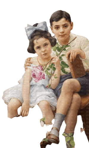 Sister and brother - bezmaksas png