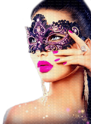 woman in mask by nataliplus - ücretsiz png