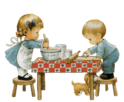 child enfant  kind  person children kinder enfants  cake  eat sweet tube deco breakfast gif anime animated animation cook kitchen koch cuisinier - Δωρεάν κινούμενο GIF