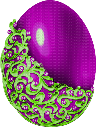 Egg.Purple.Green - Free PNG