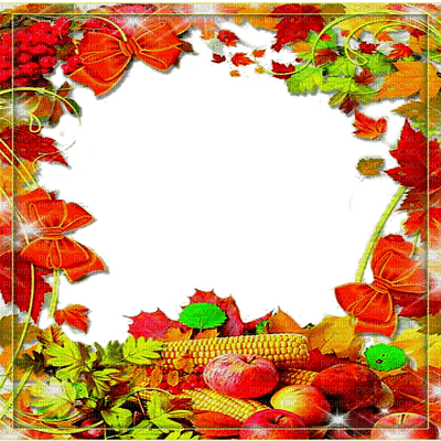 autumn frame by nataliplus - 免费PNG
