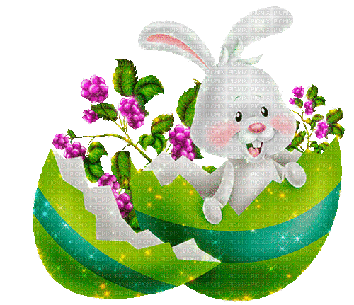 Easter hare by nataliplus - Бесплатный анимированный гифка