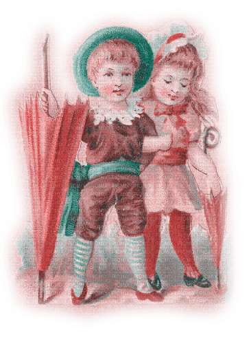 kikkapink vintage child spring baby couple - png gratuito