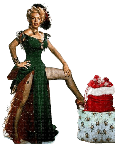 Western Marilyn Monroe Noël - gratis png
