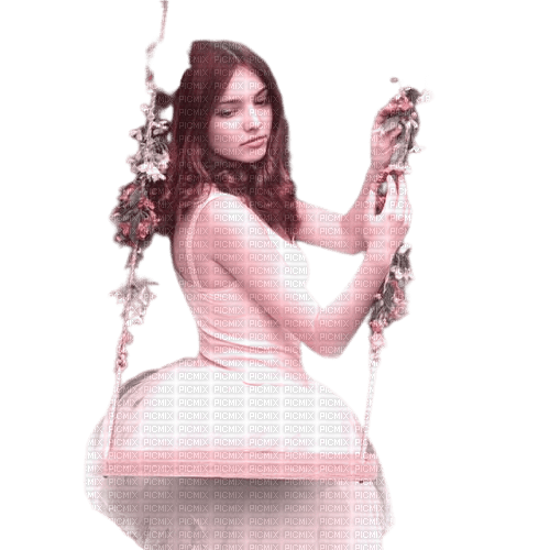 Vintage woman swing - δωρεάν png