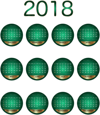 loly33 calendrier 2018 - gratis png