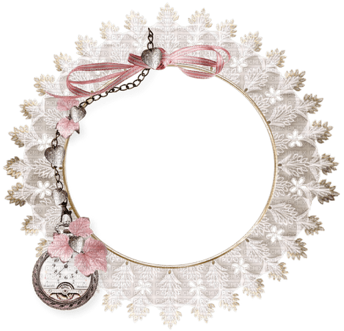 white lace frame Bb2 - Free PNG