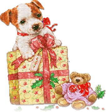 soave christmas animals winter box gift toy - PNG gratuit