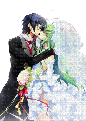 anime manga wedding couple - Free PNG - PicMix
