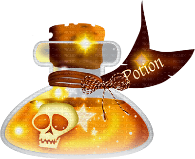 soave deco halloween potion orange yellow brown - PNG gratuit