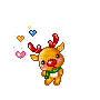 cute reindeer - GIF animado gratis