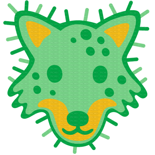 Emoji kitchen microbe wolf - PNG gratuit