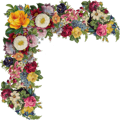 image encre couleur mariage anniversaire printemps fleurs coin edited by me - PNG gratuit