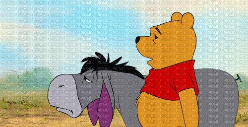 ✶ Winnie the Pooh & Eeyore {by Merishy} ✶ - Ücretsiz animasyonlu GIF