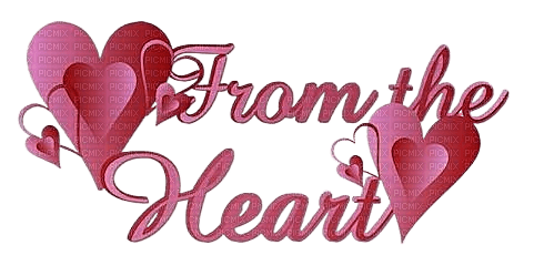 Heart.Text.quote.Red.deco.Love.Victoriabea - PNG gratuit