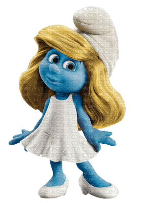 the smurfs smurfette - Free PNG