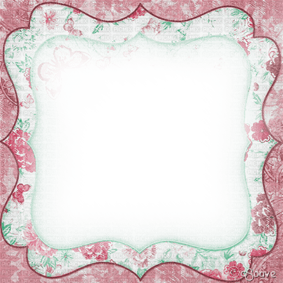 soave frame vintage paper purple pink green - png gratuito