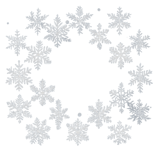 winter frame snowflake - png gratis