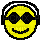 Sunglasses emoticon - Bezmaksas animēts GIF