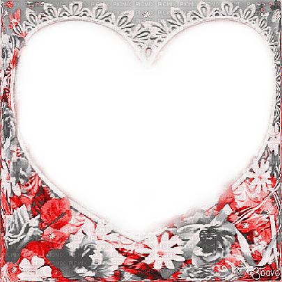 soave frame valentine flowers heart lace - zadarmo png
