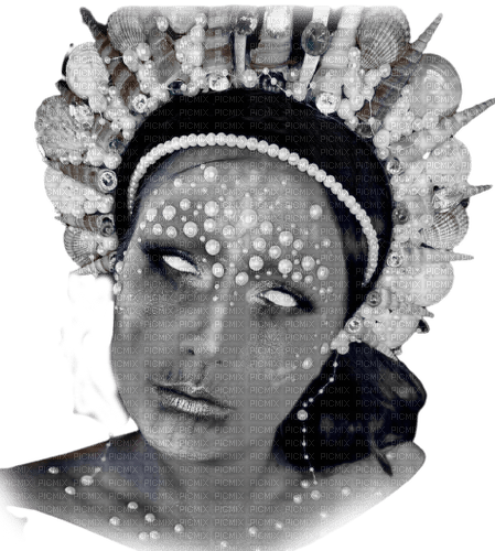 kikkapink dark gothic face woman - PNG gratuit